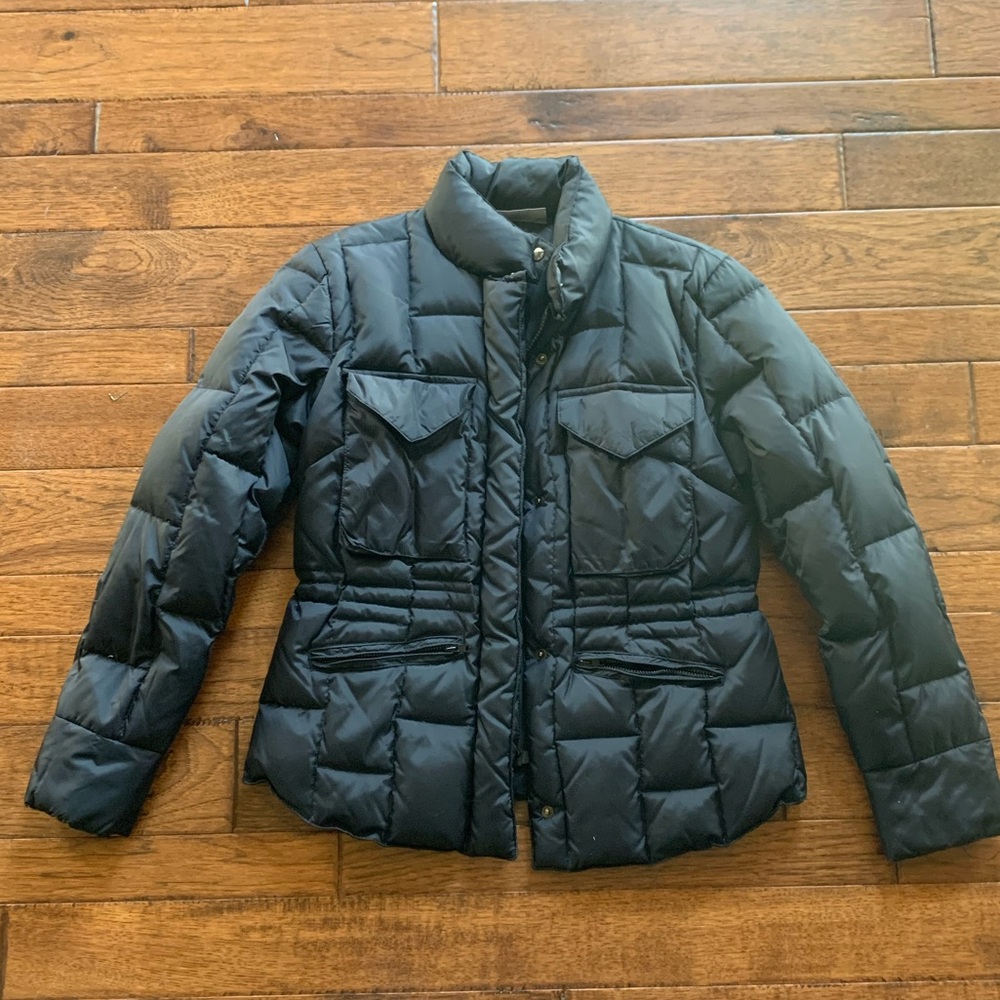 Kate Hill Black Puffer Jacket Size Petite Medium